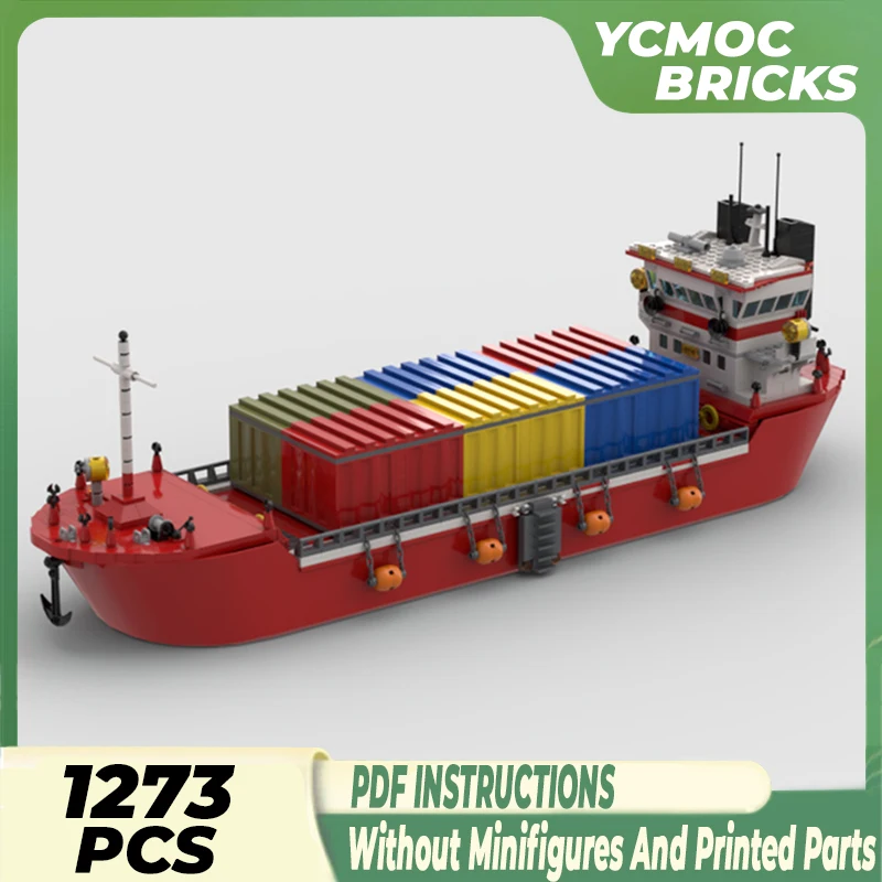 

Конструктор Moc, модель корабля, городской большой грузовой корабль, технический кирпич, сборка своими руками, Детский конструктор, праздничные подарки