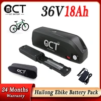 18650 hailong 48v electric bicycle battery 36v 52v lithium ebike battery pack 350w 1000w motorr free waterproof bag charger