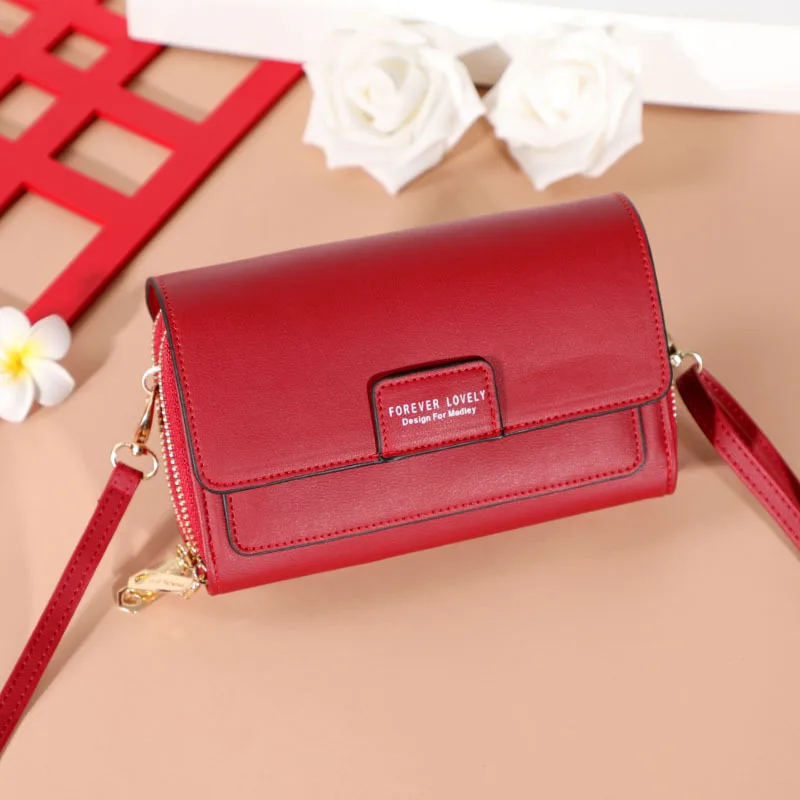 

Ladies Soft Leather Clutch Multi-card Site Wallet Female Large Capacity Crossbody Bag Women Messenger Purse Mobile Phone Bags