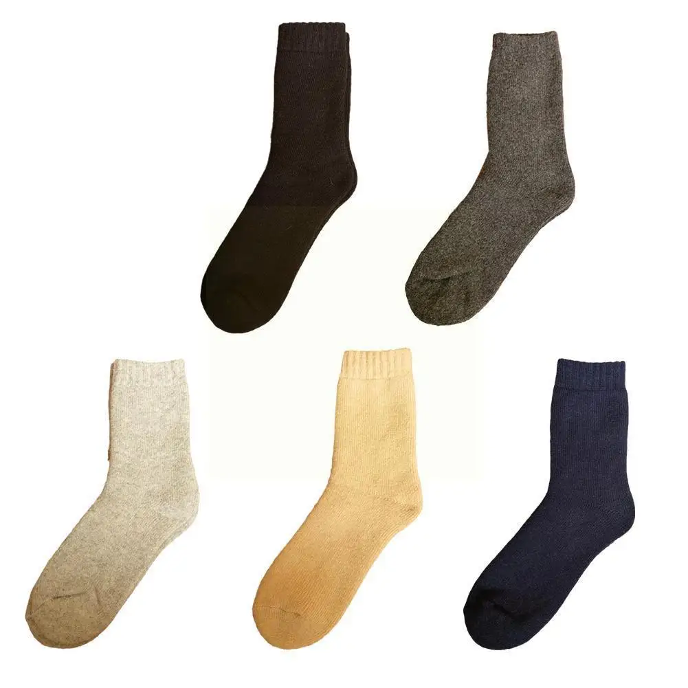 

1 пара зимних удлиненных и утолщенных носков, шерстяные носки, носки и женские домашние цветные мужские носки O8b0