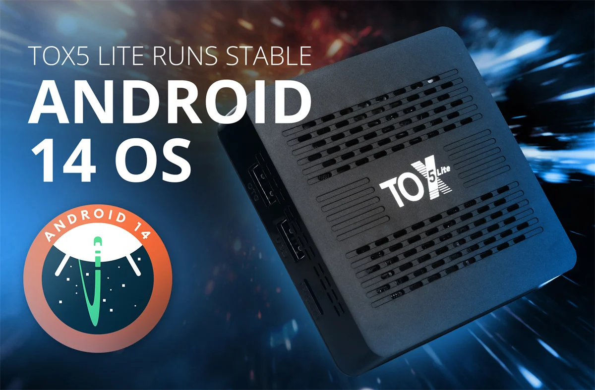 Фото Оригинальная ТВ-приставка Ugoos TOX5 Lite на Android 14, S905X5M, 2 ГБ ОЗУ, 32 ГБ памяти, двухдиапазонный Wi-Fi, LAN 1000 Мбит/с, BT4.1, H.265, 4K 60fps, DLNA. №4