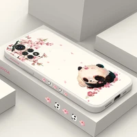 flower panda phone case for xiaomi redmi note 11 11s 11t 11e 10 10t 10s 9t 9 8 7 pro plus redmi 10 10c 9 9a 9c 9t 4g 5g cover