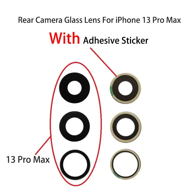 50 комплектов для iPhone 13/13 mini/13 pro/13 Pro Max задняя камера стеклянный объектив с