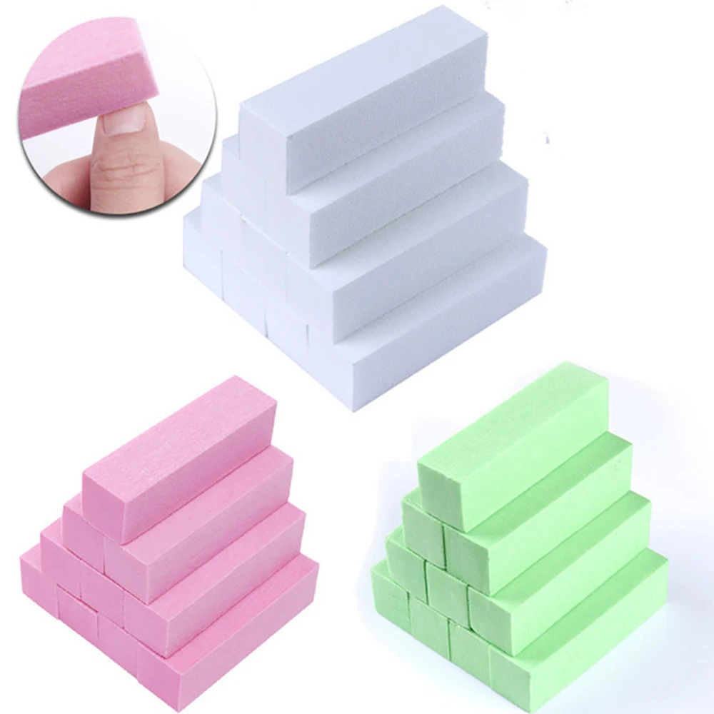 

10pcs Sponge Nail Files Buffer Sanding Block for UV Gel Nail Polish Remover Manicure Form DIY Tools Professional Salon Tools