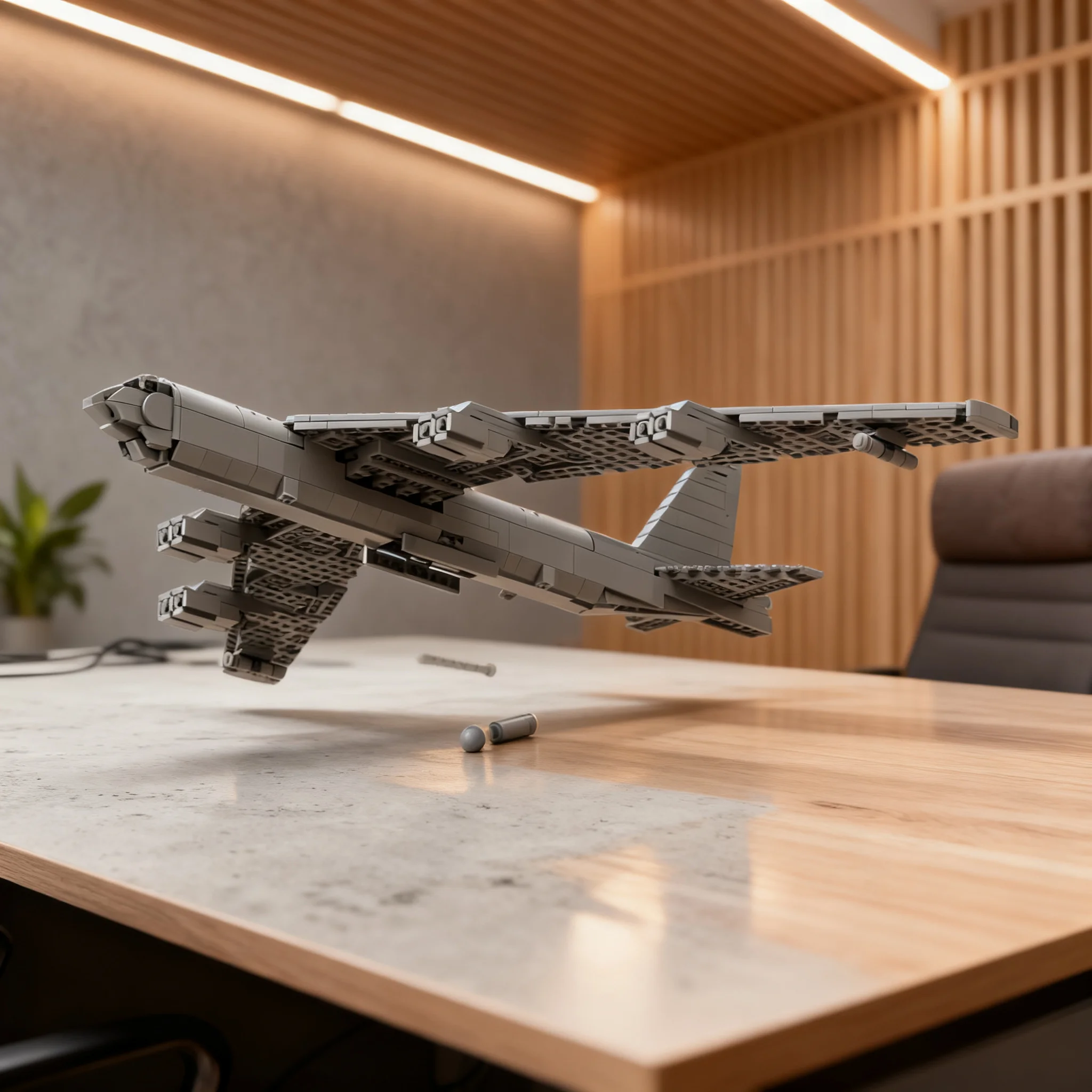 Фото 994 детали MOC, модель Boeing B-52 Stratofortress ВВС США, масштаб 1:100, Creator Expert, конструктор, игрушки, строительные блоки, рождественские подарки. №1