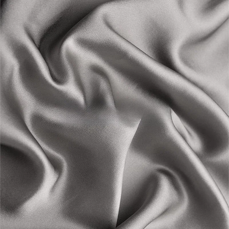 Новинка Тяжелая шелковая ткань 22 м креп-атлас простая 100% подкладка из парчовой