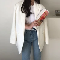 new blazer jacket women autumn korean loose casual temperament slim suit white suits