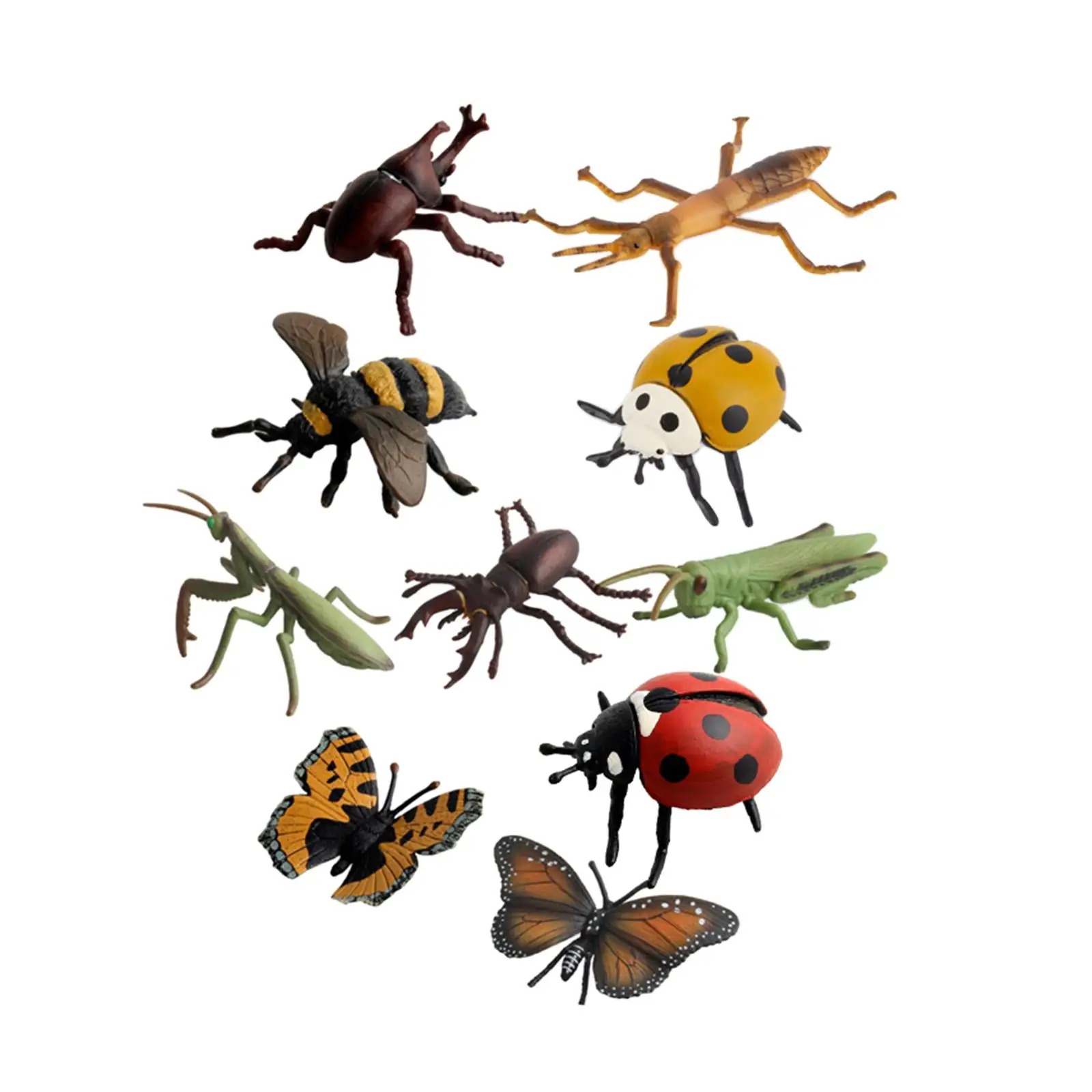 

10 Pieces Simulation Animal Model Figures Halloween Decoration Ornament Toy Animal Figurine for Toddlers Boys Birthday Gifts