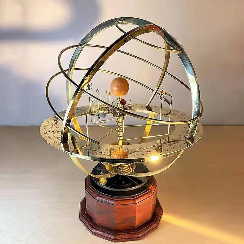 

Модель солнечной системы Grand Orrery, вращающаяся модель солнечной системы, металлический маятник с автоматическим вращением