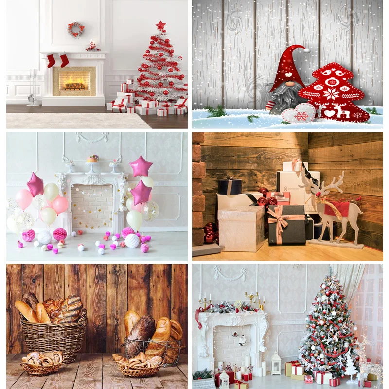 

ZHISUXI Vinyl Custom Christmas Theme Photography Background Children Portrait Backdrops For Photo Studio Props 210519-SD01