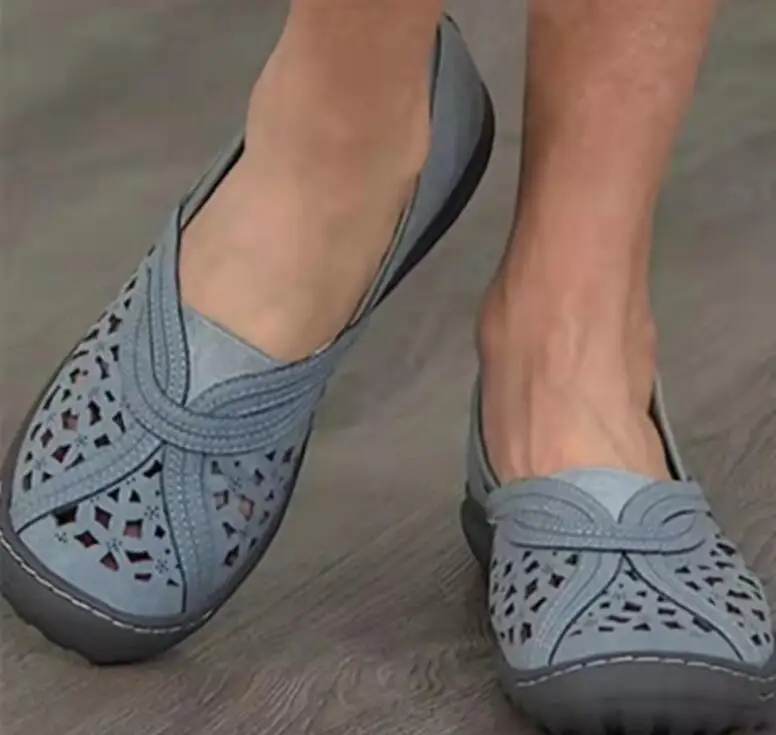 

Women's Shoes 2022 New Fashion Cutout Breathable Shoes Women's Size 43 Sports Sandals Socofy Flat Loafers Sandalis Zapatos Mujer