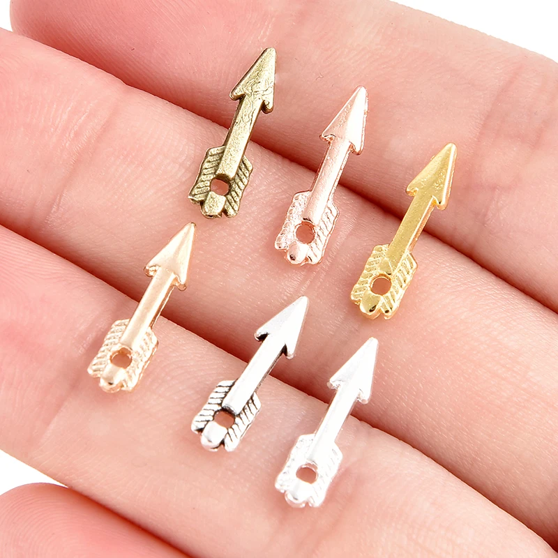 

50 шт. новый продукт 14,5*4 мм 6 цветов ожерелье с маленькой стрелой аксессуары для рукоделия diy