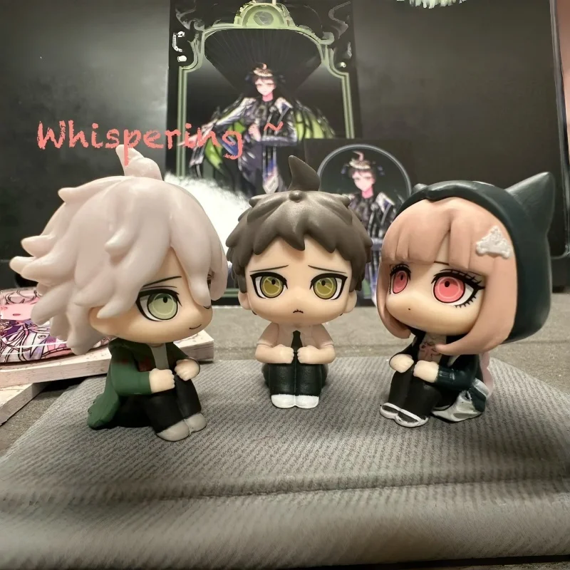 Фото Коллекционная фигурка Bandai Super Danganronpa 2 Machiboke Waiting, 5 видов, 4 см, из мягкого ПВХ, гашапон, аниме-подарок для фанатов, в наличии №1