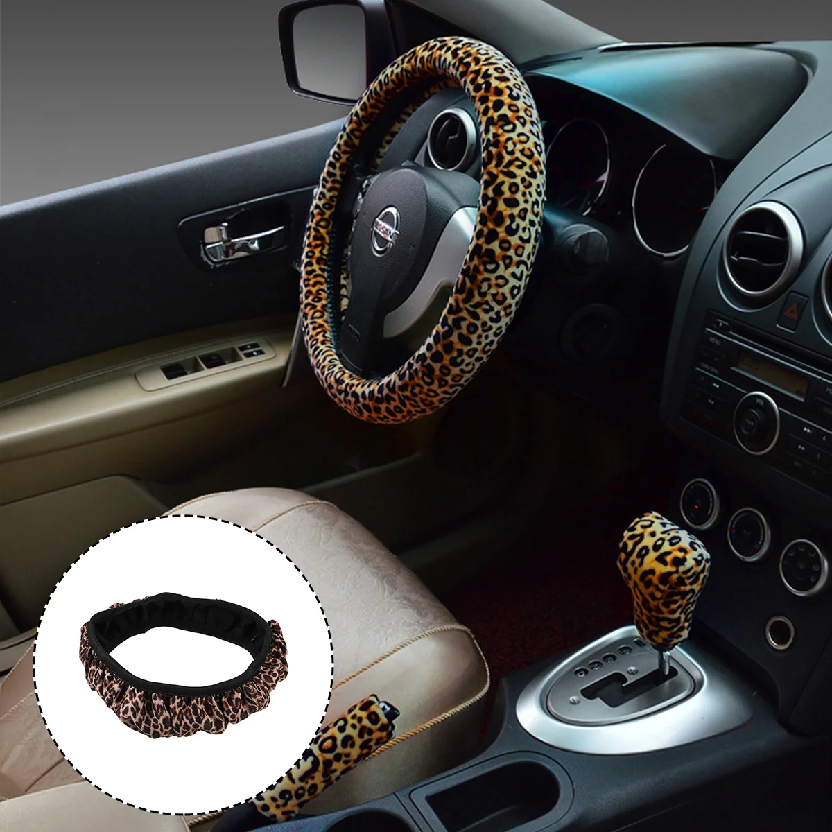 

1Pc Steering Wheel Cover Car Steering Wheel Cushion Auto Steering Wheel Protector Auto Steering Wheel Sleeve