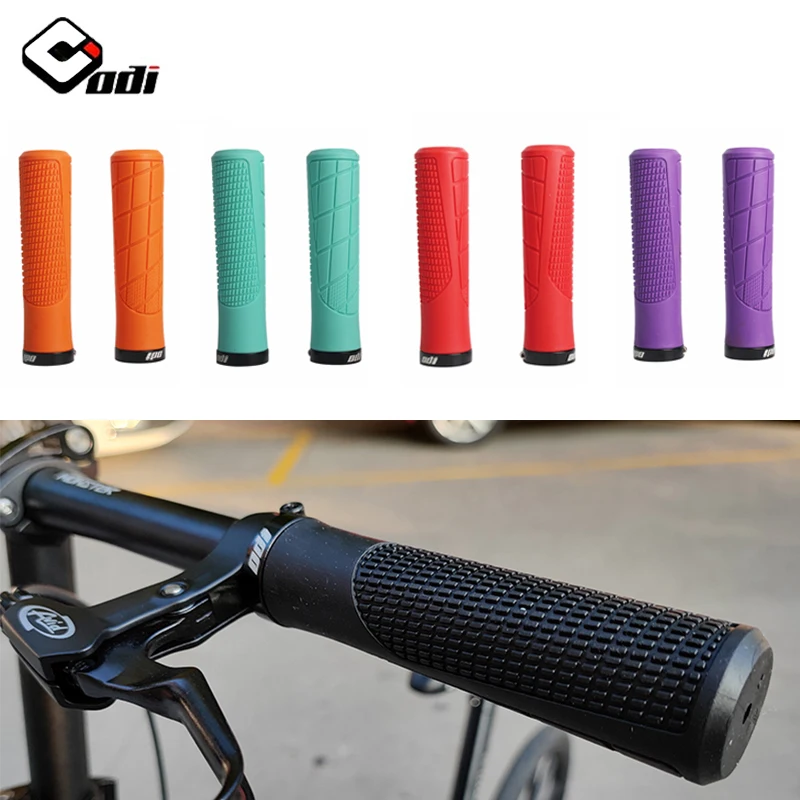 

ODI Bicycle Handlebar Grips Rubber Anti-slip Mtb Bike Handle Grip Lock on Shockproof Handle Bar Cover Cycling Accessories