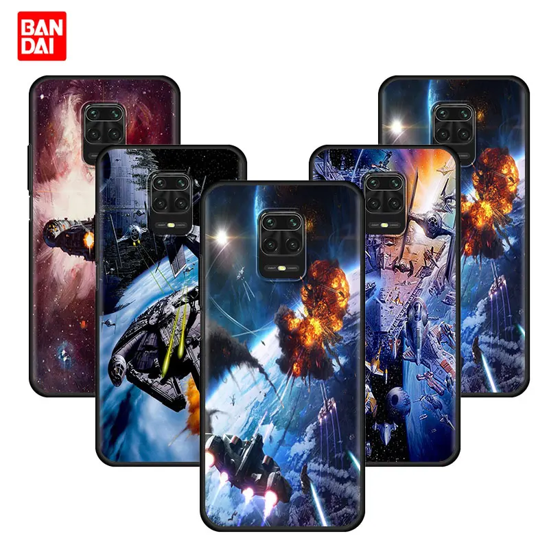 

Star Wars Bb8 Darth Vader Case for Redmi Note 9s 9 7 8 8t 8Pro 10 10Pro 11 11t Pro Plus 4G 5G Black Silicone Cover Funda