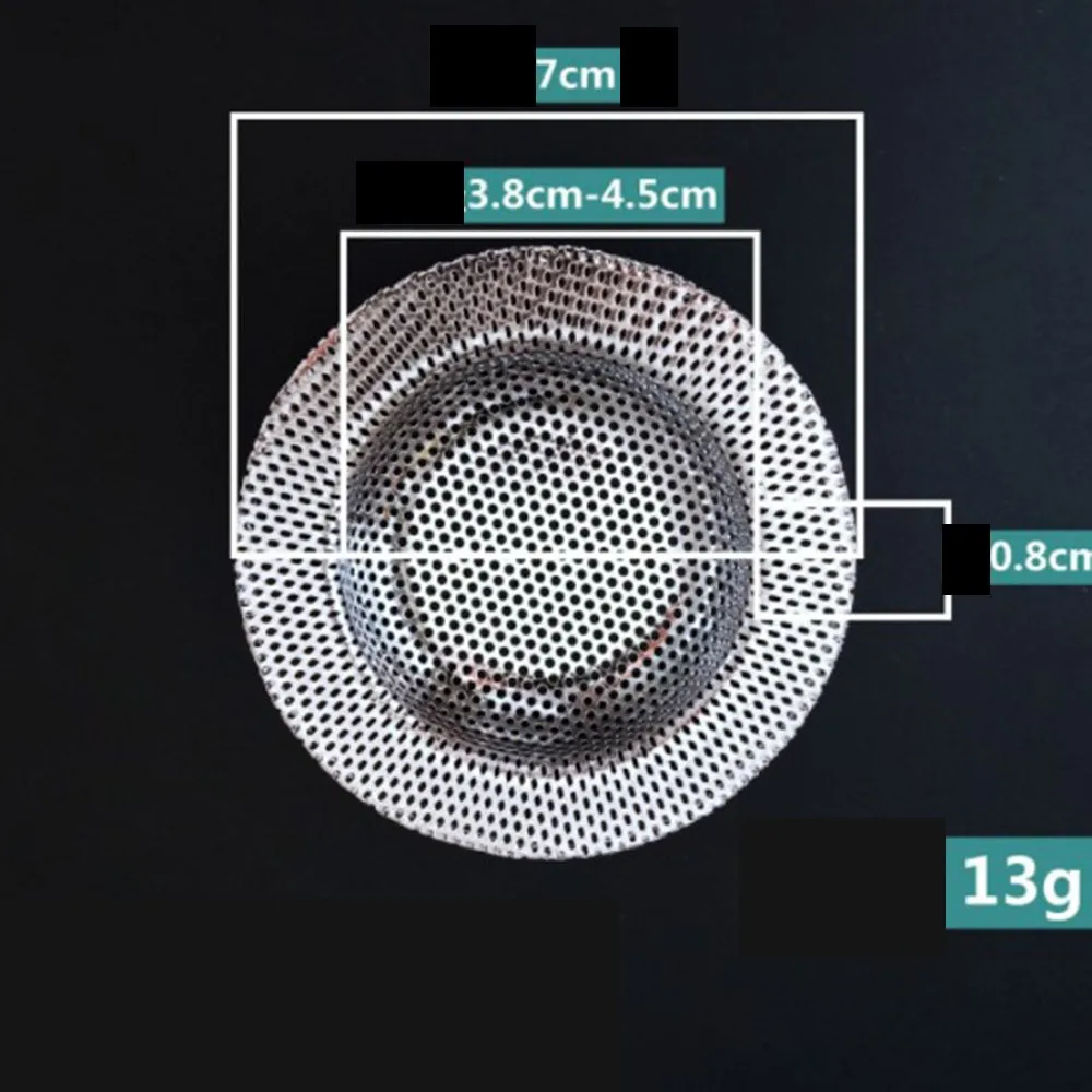 

Bathtub PLUG STRAINER， Catcher Drain Filter Food For Kitchen Sink Bath Sink Stainless Steel Durable High Quality New