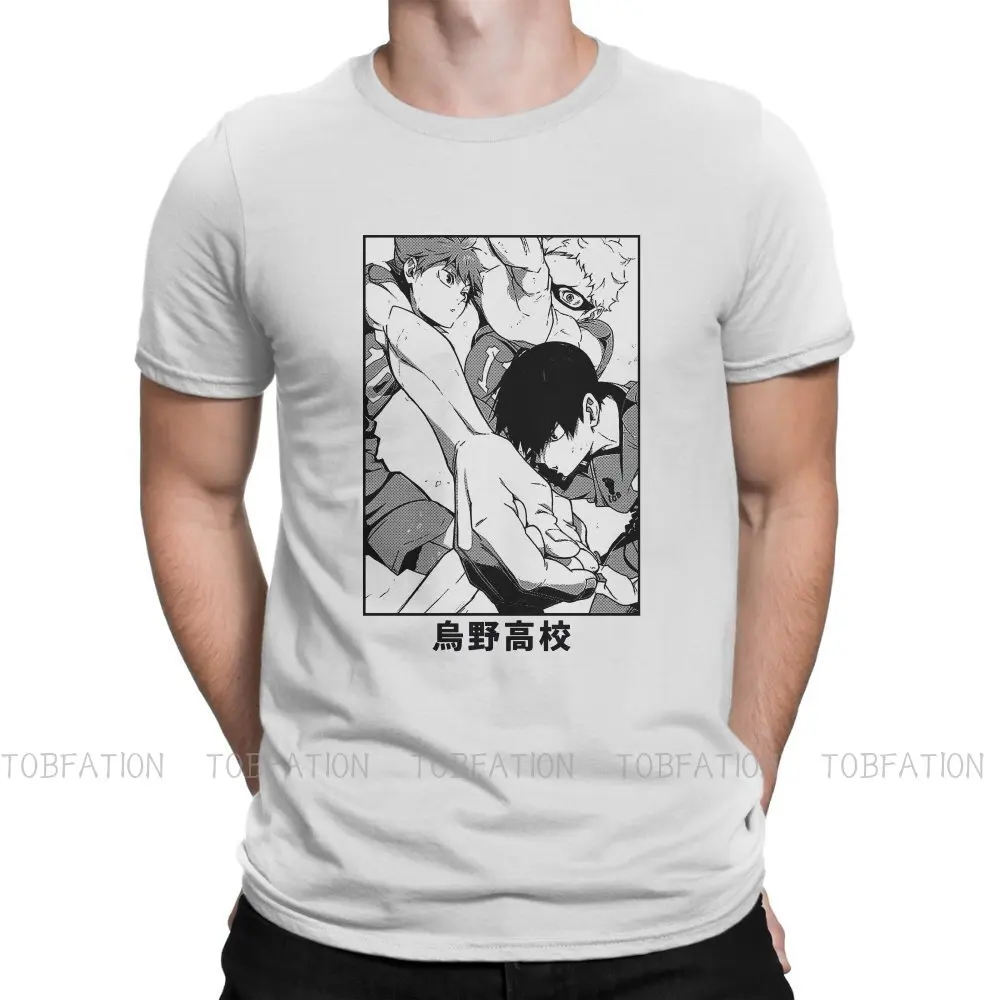 

Haikyuu аниме Karasuno Футболка Harajuku Homme высокое качество футболка оверсайз круглый вырез мужская одежда