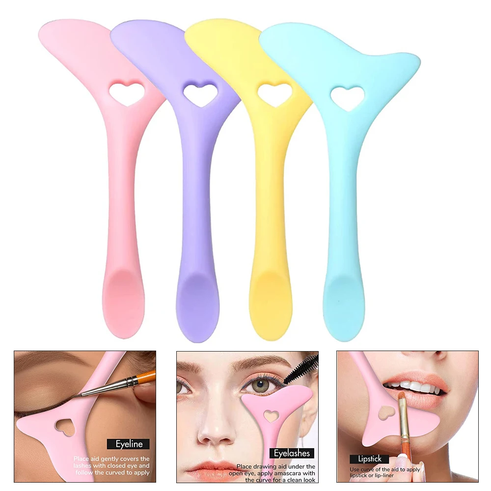 

Sdotter Eyeliner Stencils Wing Tips Silicone Eyeliner Aid Face Cream/Mask Applicator Resusable Lipstick Eyeshadow Makeup Tools