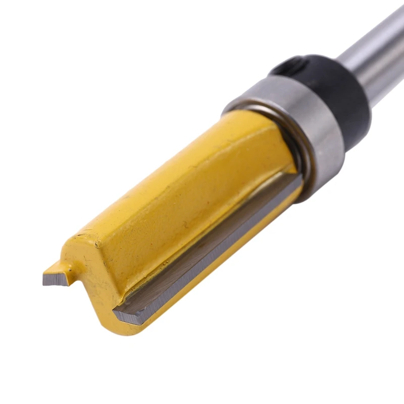 

Розничная продажа, 9 шт., фреза 1/4 дюйма с утопленной отделкой, Концевая фреза, верхний и нижний подшипник, 1/2 дюйма, шаблон лезвия, кромка, трим...