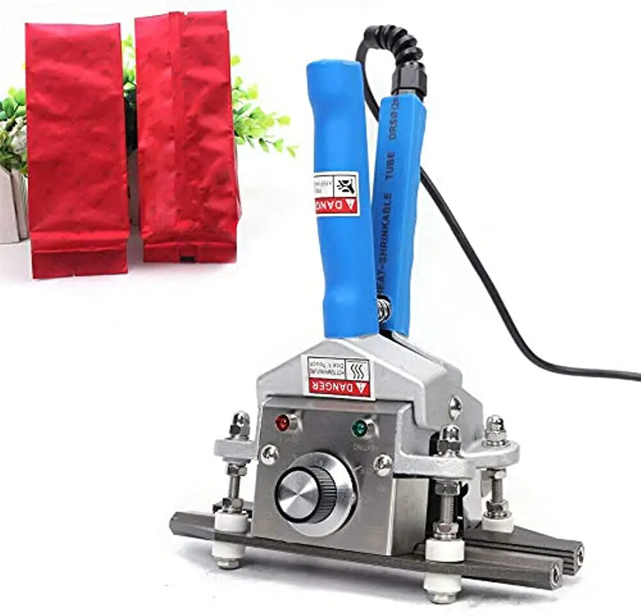

FKR-200 Portable Hand Sealer Sealing Machine 10 mm Sealing Width Crimping Heat Seal 0-250 °C 220V 300W