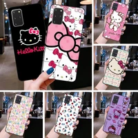 cute hello kitty phone case for samsung galaxy s21 plus ultra s20 fe m11 s8 s9 plus s10 5g lite 2020
