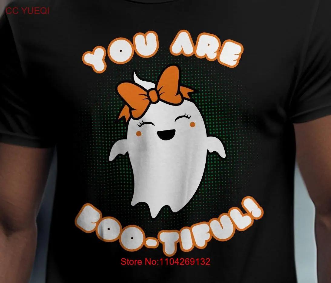 Футболка HALLOWEEN UNISEX You Are Boo Tiful Ghost забавная милая футболка с длинными или короткими