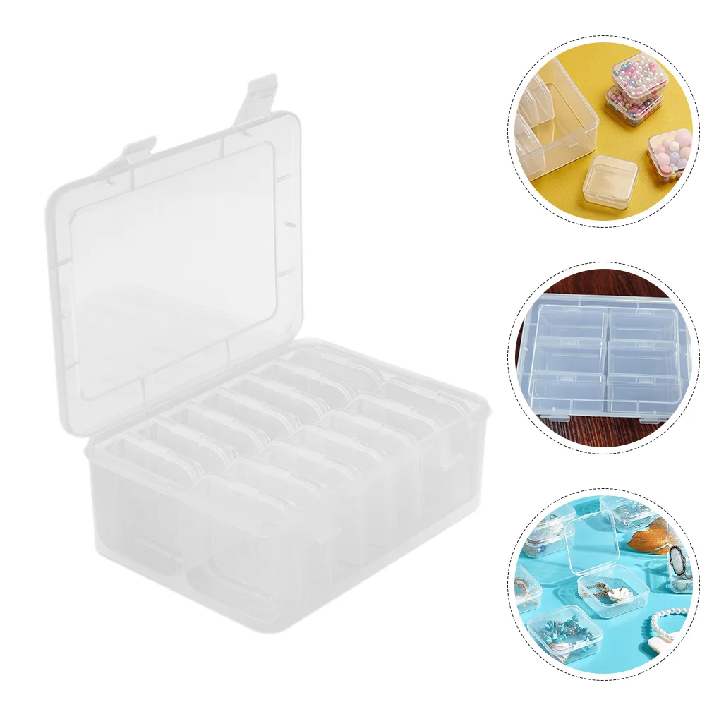 

Clay Storage Box Mini Jewelry Cases Ear Backs Containers Manual Pp Beads Portable Holder Studs Organizer Organizing