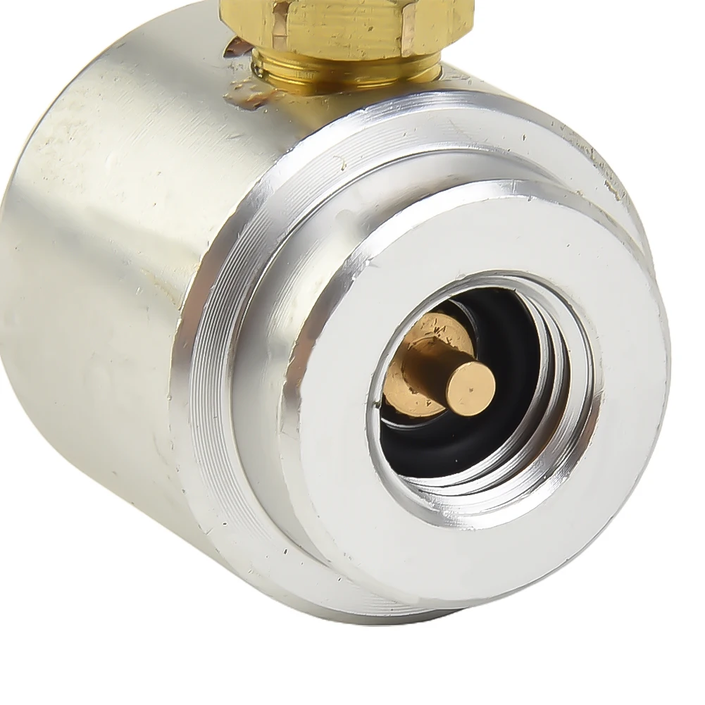 

Silver Tank Adapter 1/4"1/2" 2022 Brand New Durable High Quality Hot Sale R134A Can X 1 R134A Tank Adapter X 1