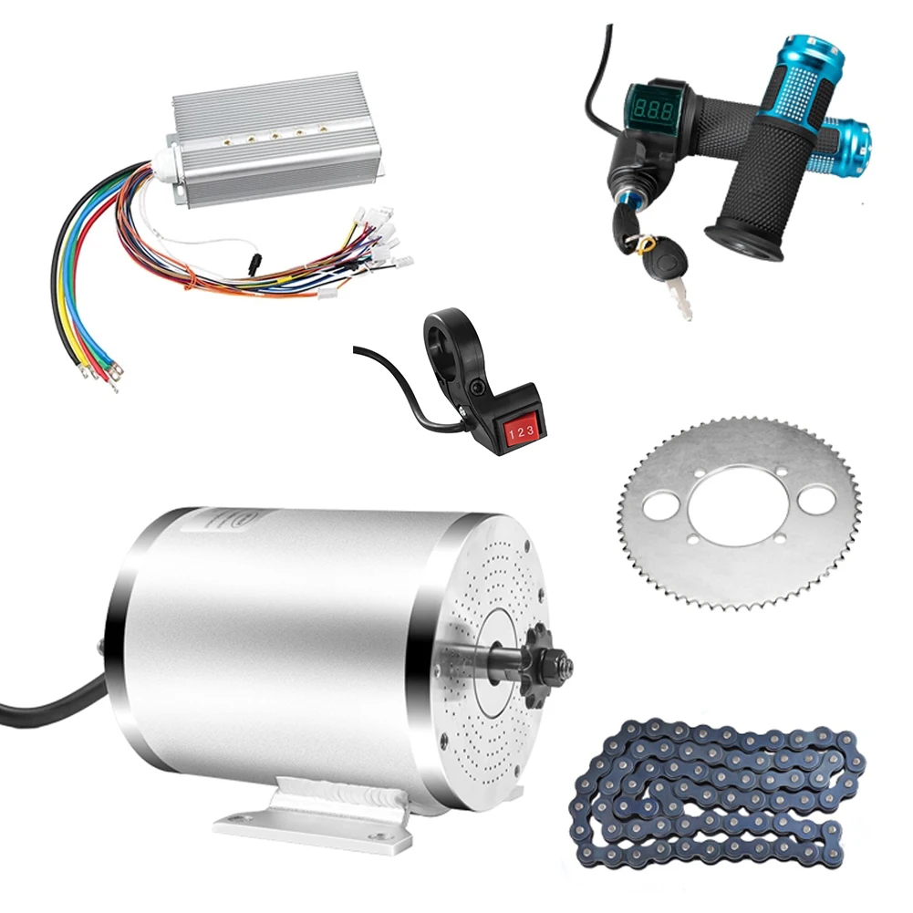 

48-72V 1000w 3000W Electric Scooter Motor Kit Brushless Motor Electric Bike Conversion Kit Skateboard Ebike Motor Controller 50A