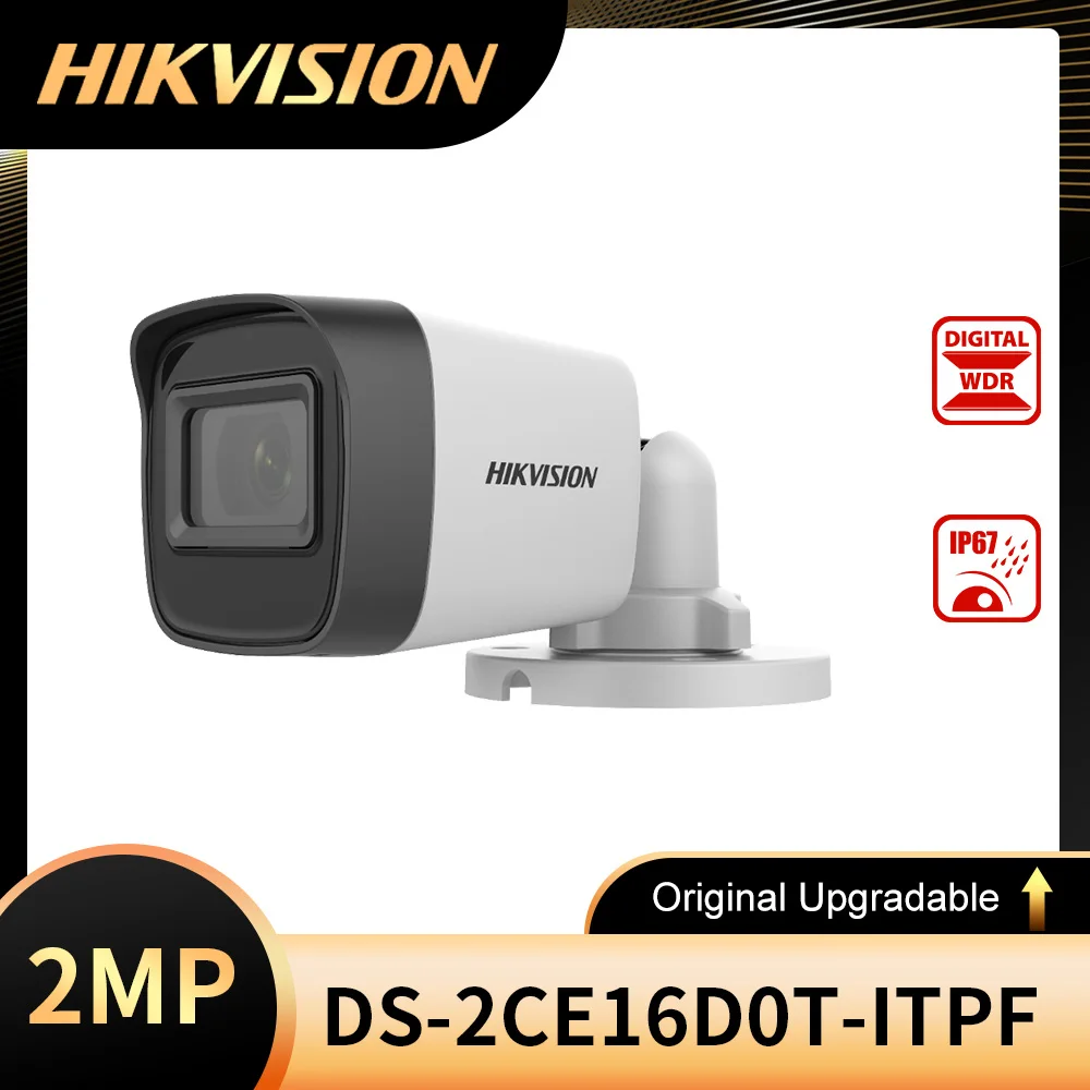 

Original hikvision DS-2CE16D0T-ITPF 2MP Camera 4 in 1 video output (switchable TVI/AHD/CVI/CVBS) Smart IR