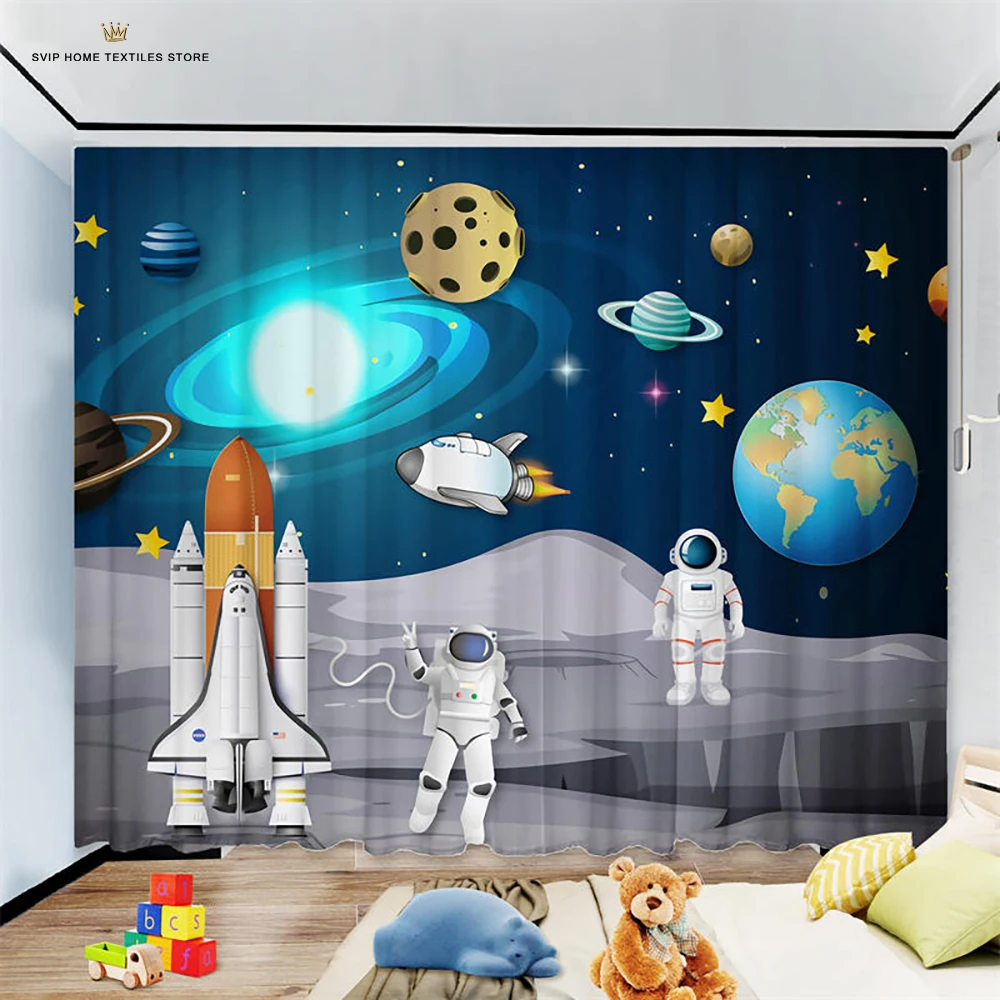 Шторы с мультяшным рисунком Детские Оконные Занавески для гостиной кухни