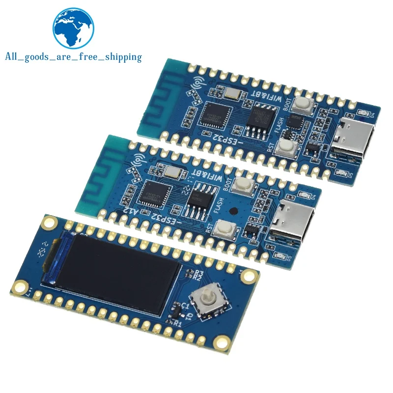 Макетная плата ESP32 C3 материнская с ЖК-дисплеем встроенная антенна 2 4G 32Pin IDF WiFi +