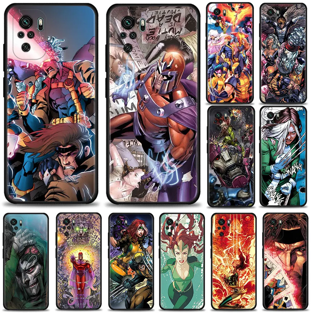 

Smartphone Case for Xiaomi Redmi Note 9s 10 11 8 Pro Plus 7 11t 9t 8t Cover redmi 9 9a 9c 8 Silicone Coque Marvel Gambit X MEN