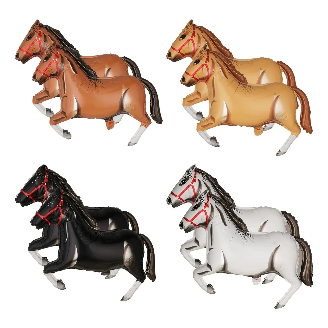 

Фольгированные шары в форме лошади для праздника