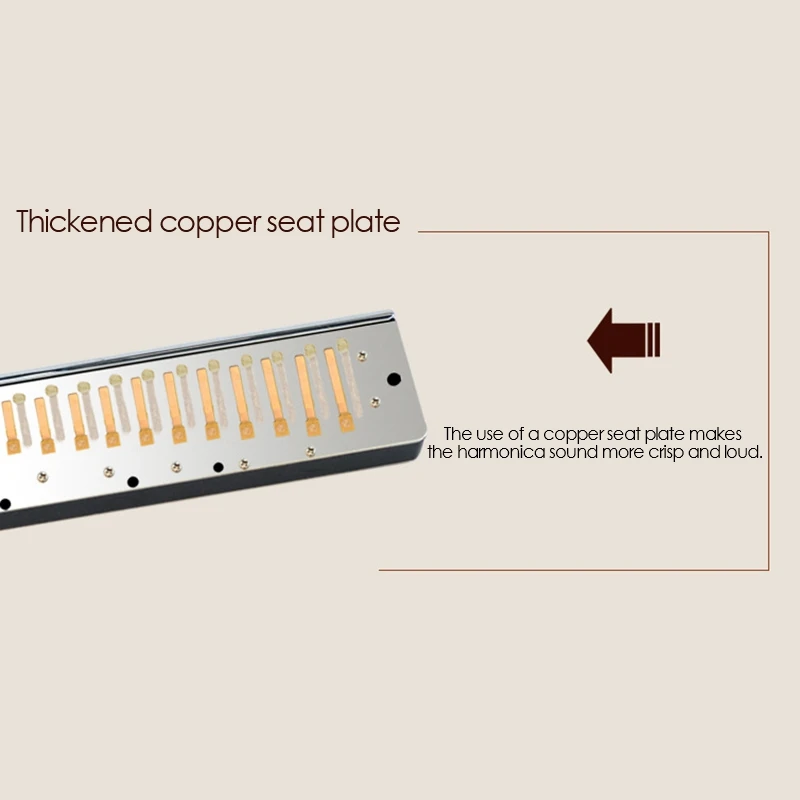 QI MEI Хроматическая гармоника 16 отверстий 64 тона инструменты для рта