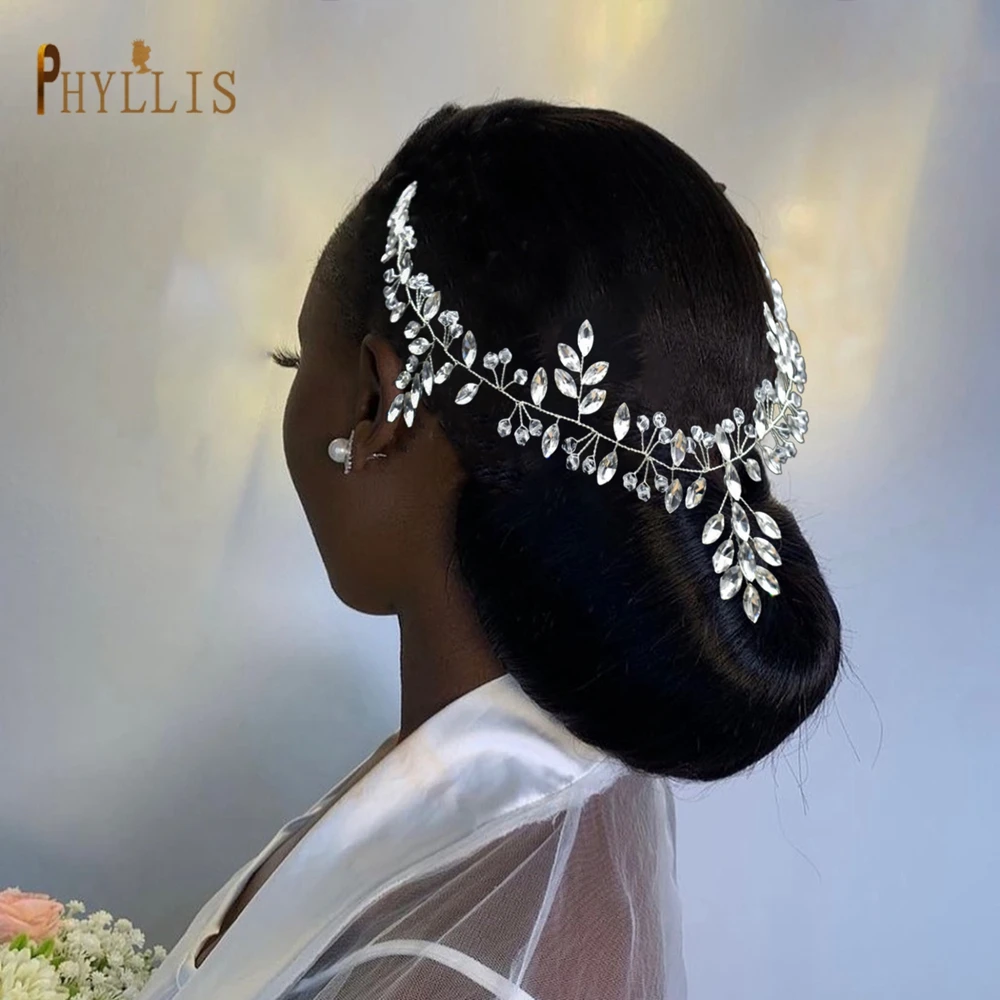 

A497 Rhinestone Hairband for Wedding Handmade Bride Headband Woman Hair Accessories Prom Headpiece Queen Hair Ornaments