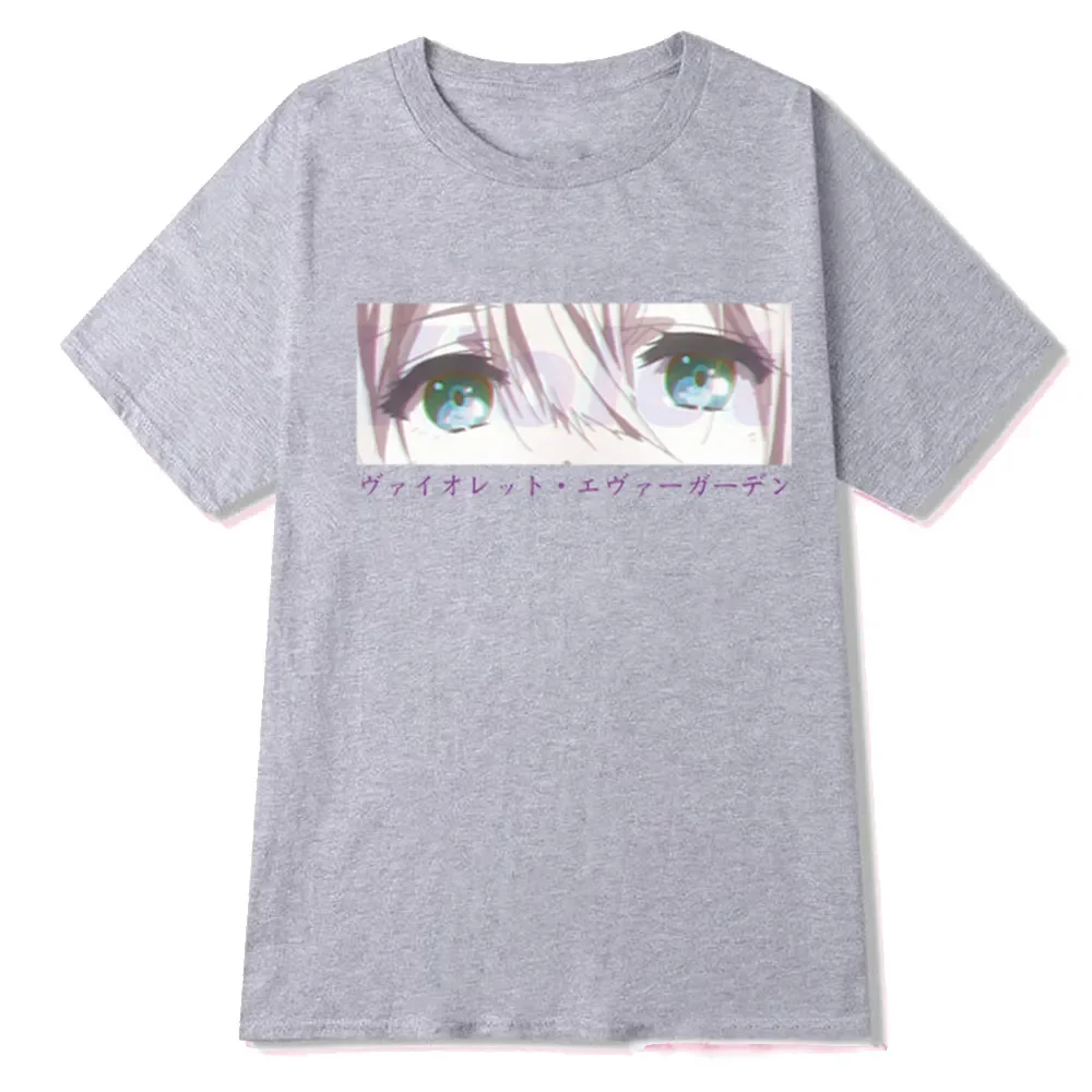 

Violet Evergarden T-Shirts Anime Girl Print Streetwear Men Women Casual Fashion Oversized T Shirt Pure Cotton Harajuku Tees Tops