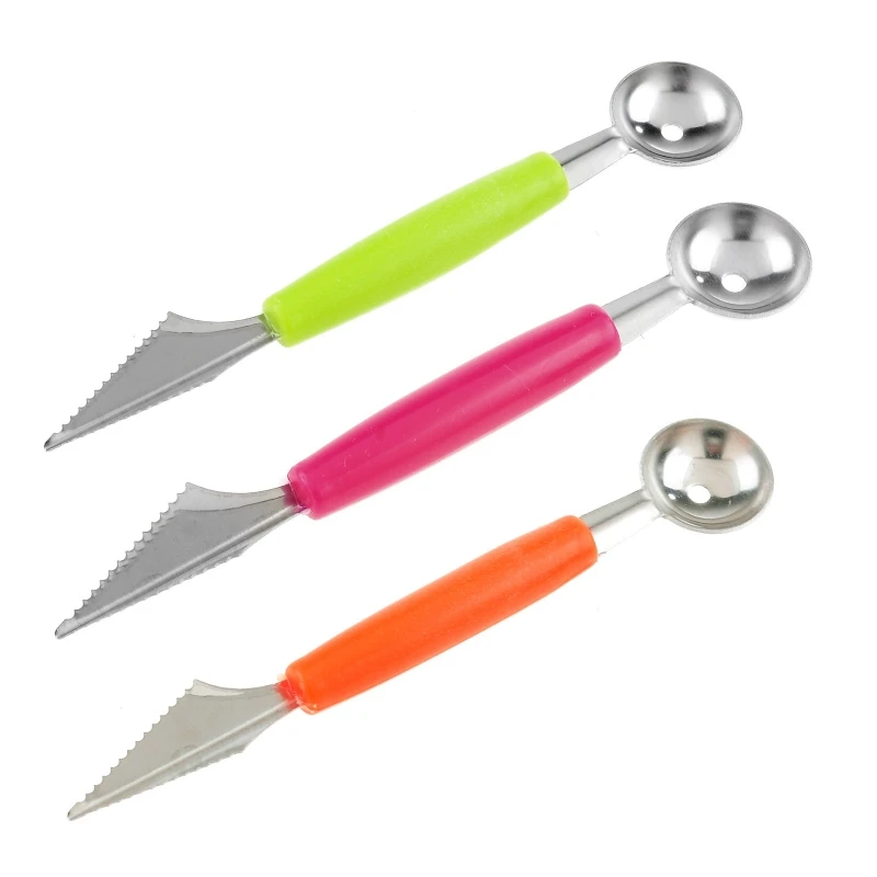 

Watermelon Ice Cream Dessert Ball Spoons Melon Ballers Scoop Kitchen Gadgets