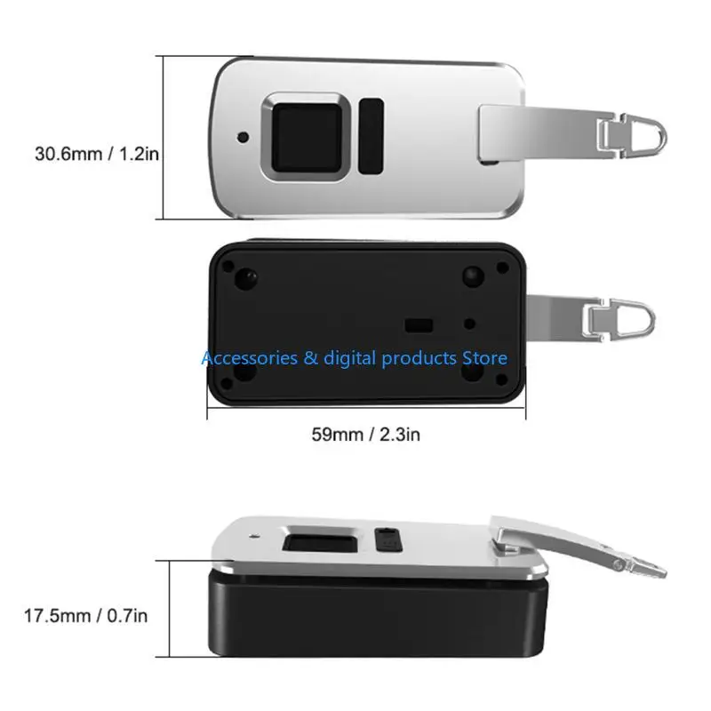 77JD Мини-замок с зарядкой через USB для дорожной сумки C (art.: 3920dc1b98ecb) - 3920dc1b98ecb
