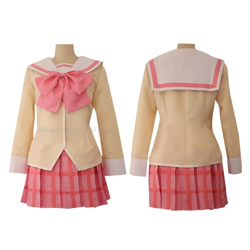 Nichijou Cosplay Yuko Aioi Costume School Girl Uniform Shinonome Nano Minakami Mai Yuuko Naganohara Mio school JK