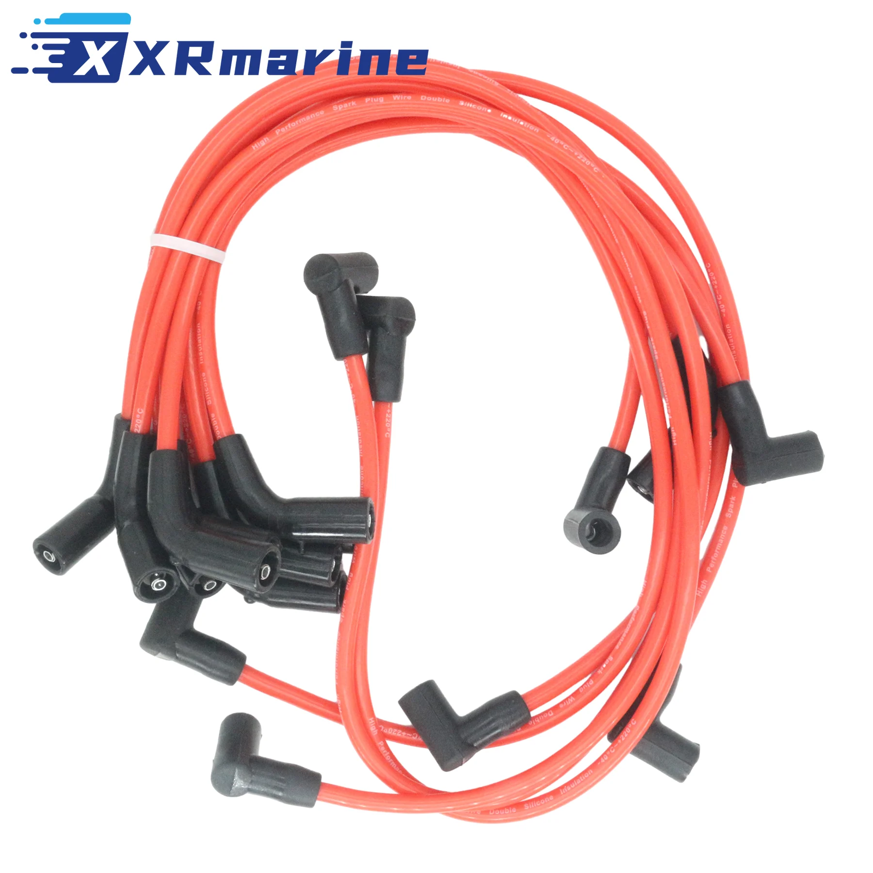 Набор проводов свечей зажигания 84-863656A1 для Mercruiser 5.0L 5.7L 6.2L 383 377 350 MAG V8 863656A1 Sierra 18-8828-1