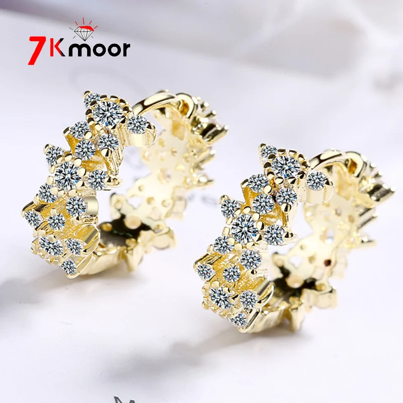 Модные серьги для девушек серебряного цвета 925 серебряные серьги-кольца женские серьги для помолвки