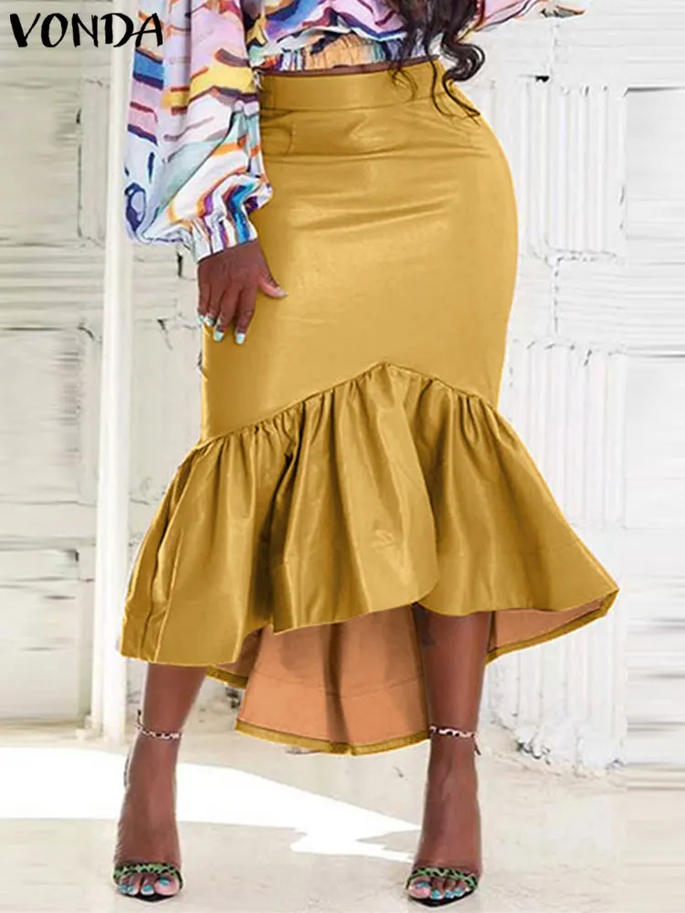 

Юбка VONDA Женская Офисная с завышенной талией, Осень-зима 2022