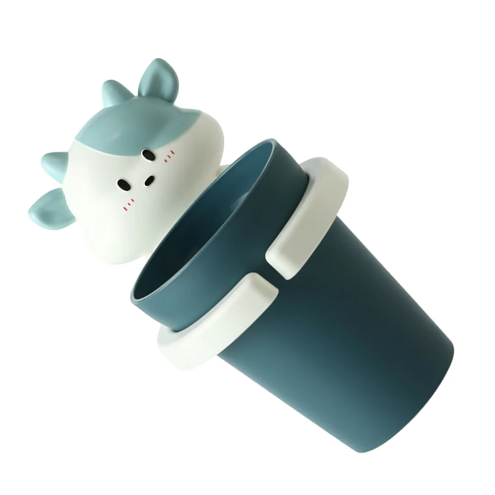 

Toddler Stand Suction Cup Holder Cartoon Toothpaste Holder Rack Wall Mount Plastic Cup Set