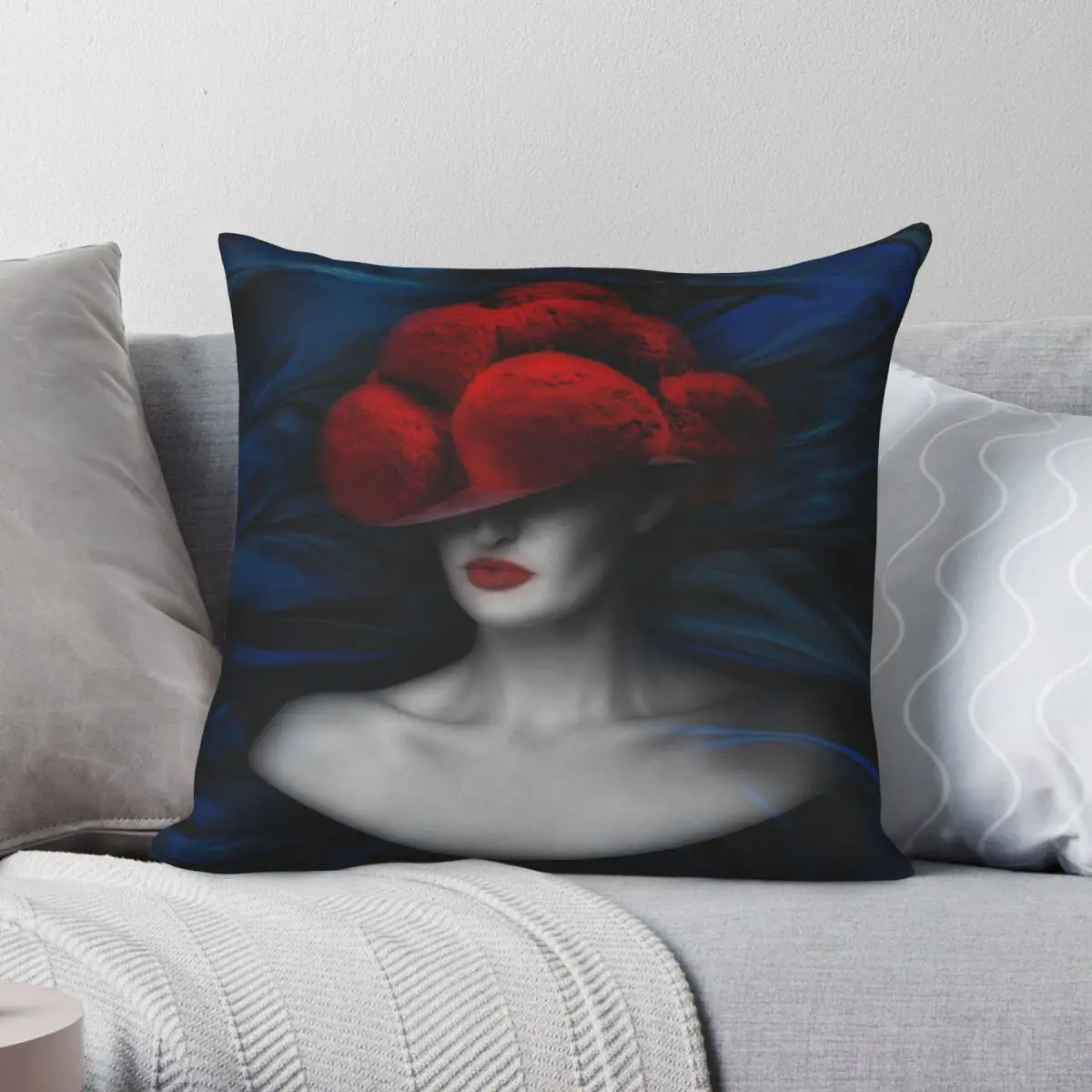

Black Forest Lady ART 3,0 Чехол на подушку из полиэстера и льна