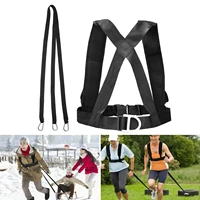 sled harness for men tire pulling harness adjustable padded shoulder harness workout straps for resistance training team sports