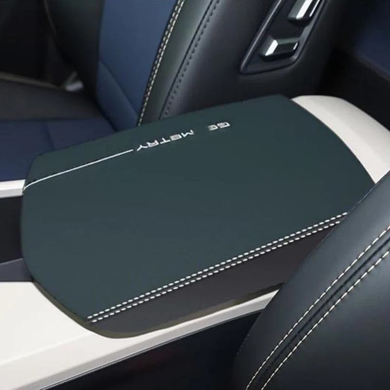 

Car Center Console Armrest Box Cover Microfiber Leather Protection Pad For Geely Geometry C 2021 2022 Car Accessories