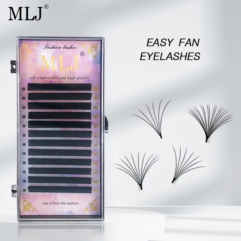 

Ресницы MLJ, легкие ресницы веером за секунду, быстрорастущие Искусственные ресницы 0,05 мм, 8-11 J, смешанные лотки с изгибом, натуральная искусс...