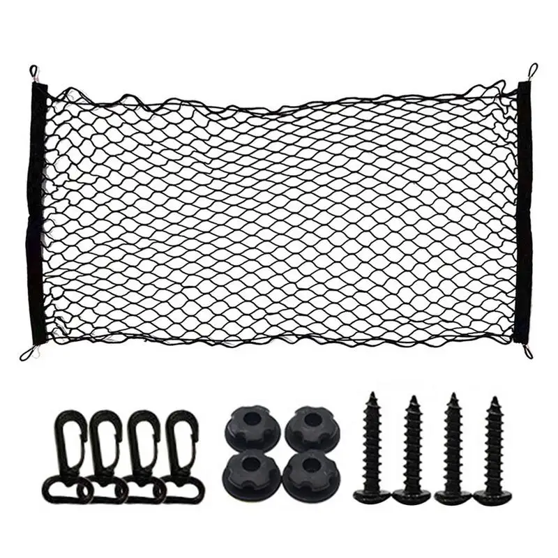 

Universal Truck Cargo Net Heavy Duty Universal Trunk Mesh Rear Cargo Organizer Heavy Duty Luggage Net Car Accessories Interior